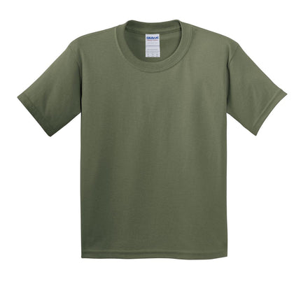 Gildan - Youth Heavy Cotton 100% Cotton T-Shirt. 5000B - Military Green