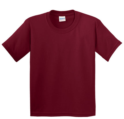 Gildan - Youth Heavy Cotton 100% Cotton T-Shirt. 5000B - Cardinal Red