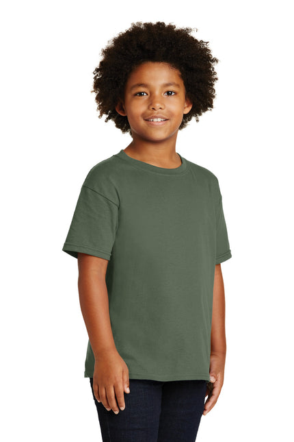 Gildan - Youth Heavy Cotton 100% Cotton T-Shirt. 5000B - Military Green