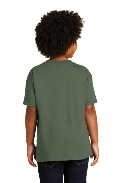 Gildan - Youth Heavy Cotton 100% Cotton T-Shirt. 5000B - Military Green