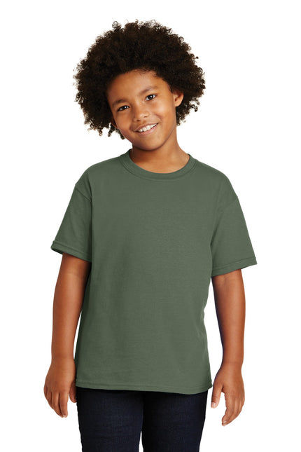 Gildan - Youth Heavy Cotton 100% Cotton T-Shirt. 5000B - Military Green