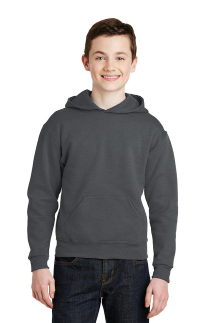 Jerzees - Youth NuBlend Pullover Hooded Sweatshirt. 996Y - Charcoal Grey
