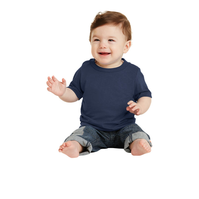 Port & Company Infant Core Cotton Tee. CAR54I - Navy