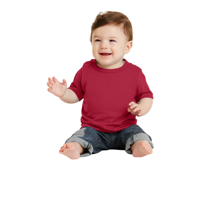 Port & Company Infant Core Cotton Tee. CAR54I - Red