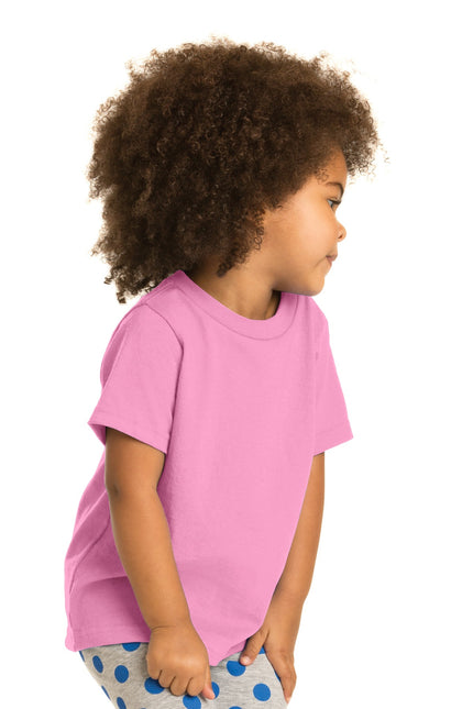 Port & Company Toddler Core Cotton Tee. CAR54T - Candy Pink