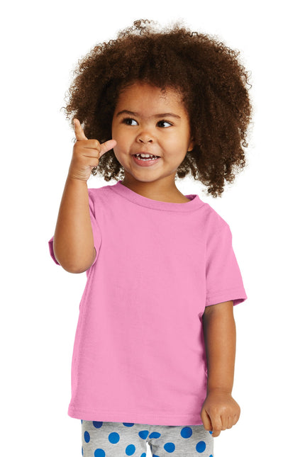 Port & Company Toddler Core Cotton Tee. CAR54T - Candy Pink