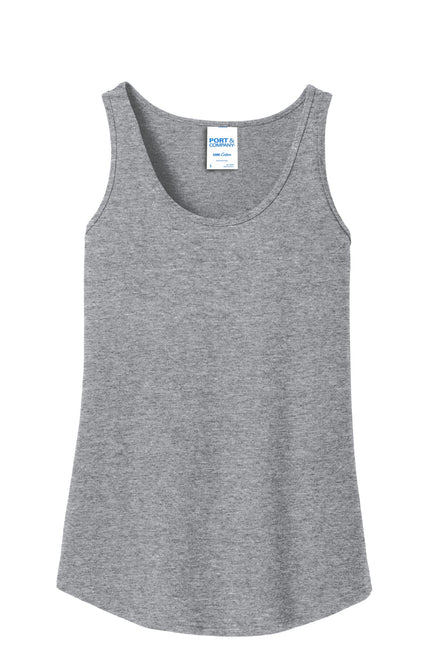 Port & Company Ladies Core Cotton Tank Top. LPC54TT - Athletic Heather