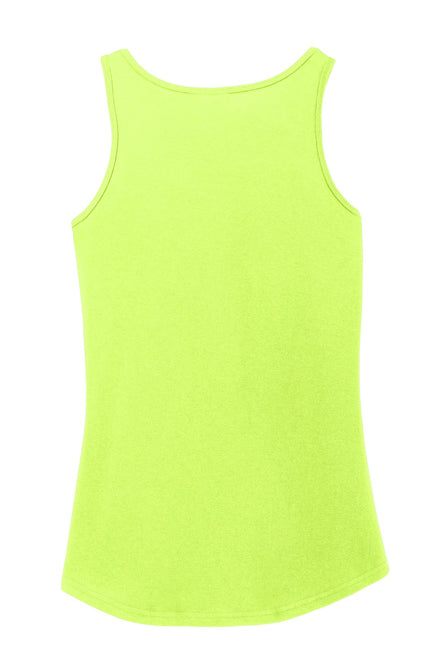 Port & Company Ladies Core Cotton Tank Top. LPC54TT - Neon Yellow