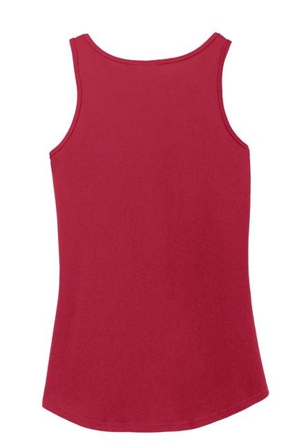 Port & Company Ladies Core Cotton Tank Top. LPC54TT - Red