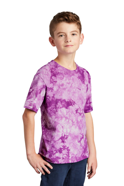 Port & Company Youth Crystal Tie-Dye Tee PC145Y - Purple
