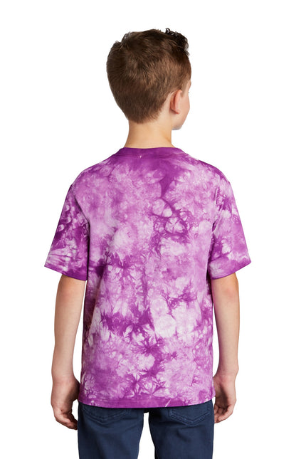 Port & Company Youth Crystal Tie-Dye Tee PC145Y - Purple