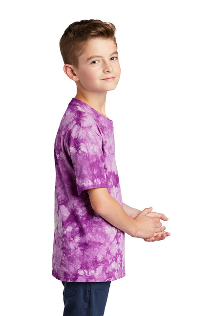 Port & Company Youth Crystal Tie-Dye Tee PC145Y - Purple