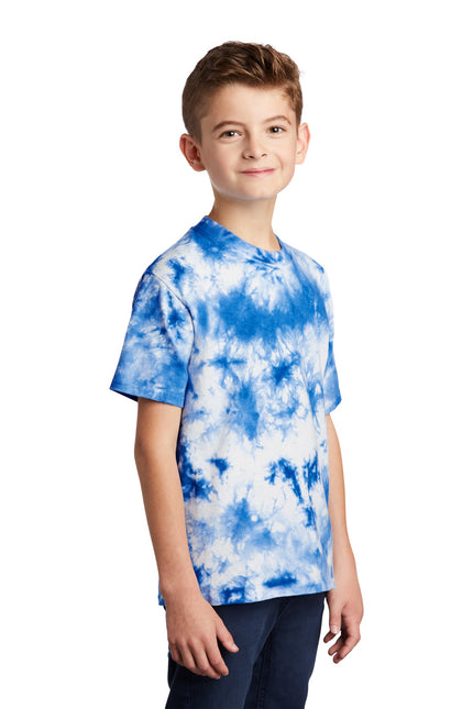Port & Company Youth Crystal Tie-Dye Tee PC145Y - True Royal