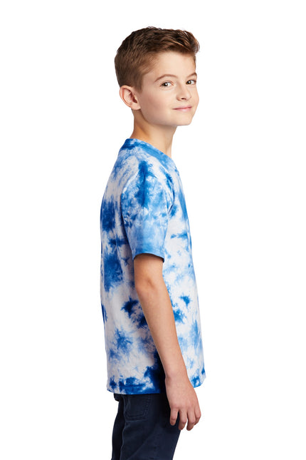 Port & Company Youth Crystal Tie-Dye Tee PC145Y - True Royal