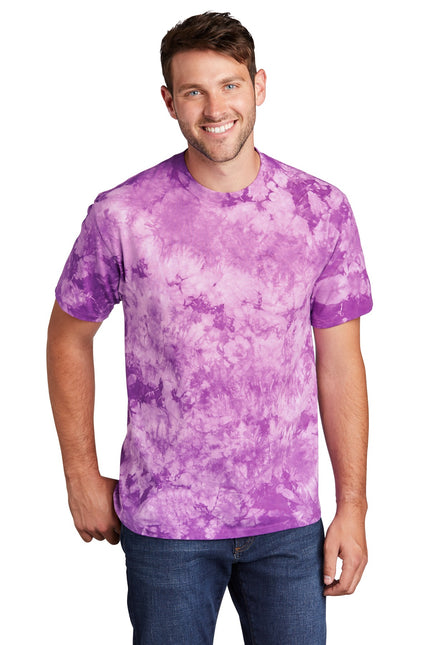 Port & Company Crystal Tie-Dye Tee PC145 - Purple