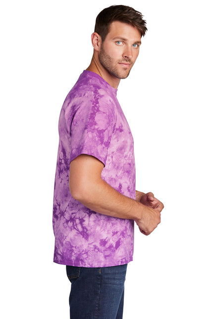 Port & Company Crystal Tie-Dye Tee PC145 - Purple