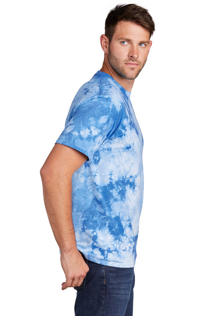 Port & Company Crystal Tie-Dye Tee PC145 - Sky Blue