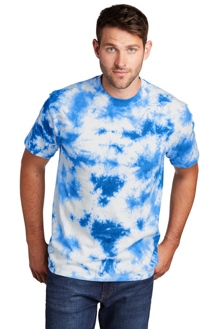 Port & Company Crystal Tie-Dye Tee PC145 - True Royal