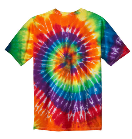 Port & Company - Tie-Dye Tee. PC147 - Rainbow