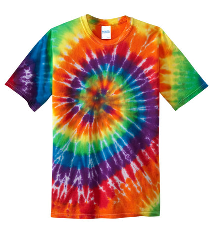 Port & Company - Tie-Dye Tee. PC147 - Rainbow