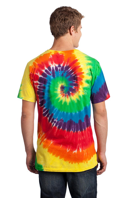 Port & Company - Tie-Dye Tee. PC147 - Rainbow