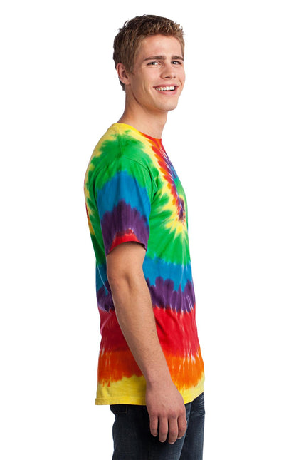 Port & Company - Tie-Dye Tee. PC147 - Rainbow