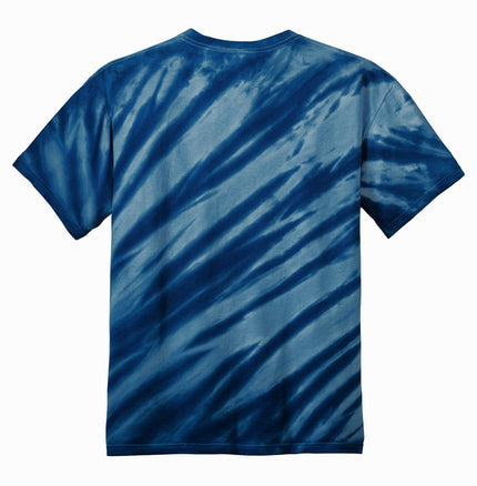Port & Company - Tiger Stripe Tie-Dye Tee. PC148 - Navy