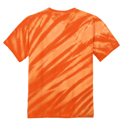 Port & Company - Tiger Stripe Tie-Dye Tee. PC148 - Orange
