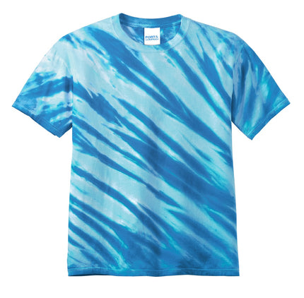 Port & Company - Tiger Stripe Tie-Dye Tee. PC148 - Royal