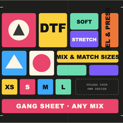 DTF Printing by size - Union Prints