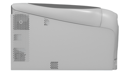 Union Prints 8432WDT white toner transfer printer with control panel and paper tray for professional printing applications.
