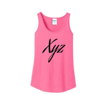 Port & Company Ladies Core Cotton Tank Top. LPC54TT - Neon Pink