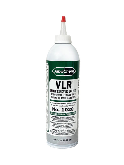 AlbaChem® VLR Vinyl Letter Removing Solvent 20 oz.