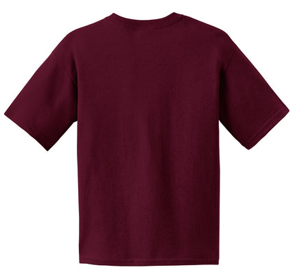 Gildan - Youth Ultra Cotton 100% US Cotton T-Shirt. 2000B - Maroon
