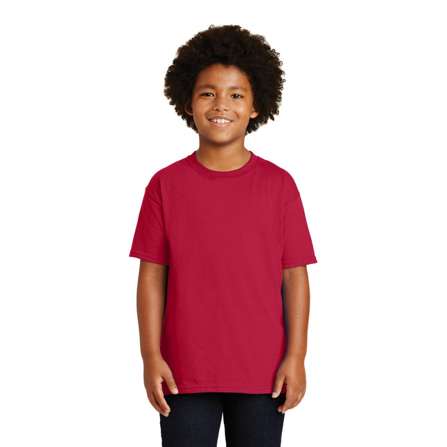 Gildan - Youth Ultra Cotton 100% US Cotton T-Shirt. 2000B - Cherry Red