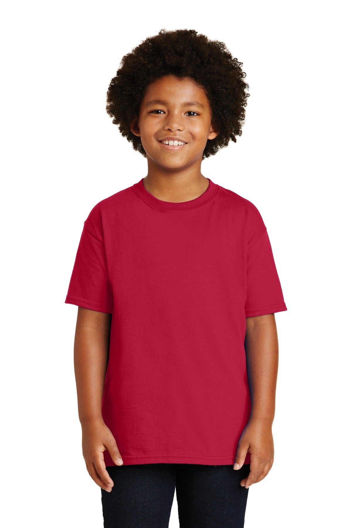 Gildan - Youth Ultra Cotton 100% US Cotton T-Shirt. 2000B - Cherry Red