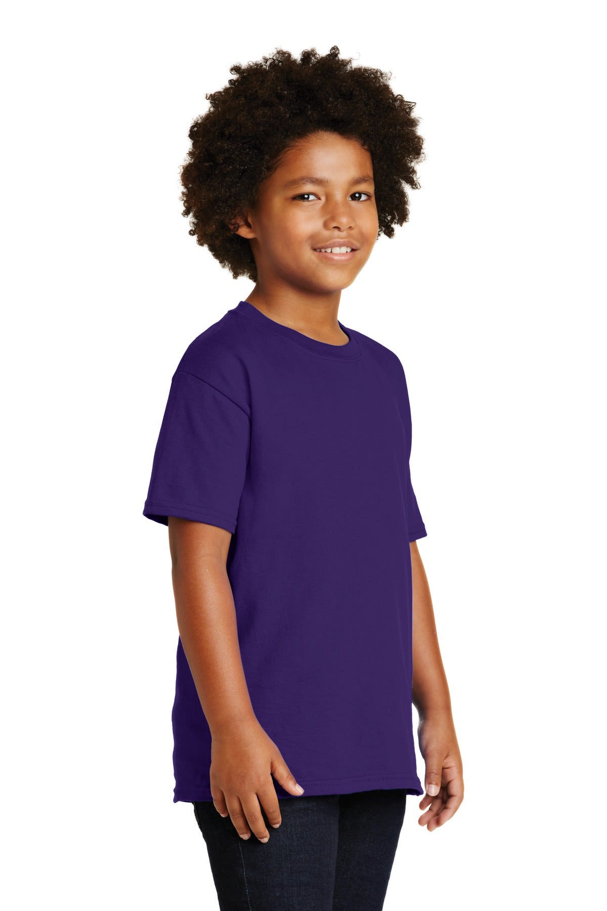 Gildan - Youth Ultra Cotton 100% US Cotton T-Shirt. 2000B - Purple