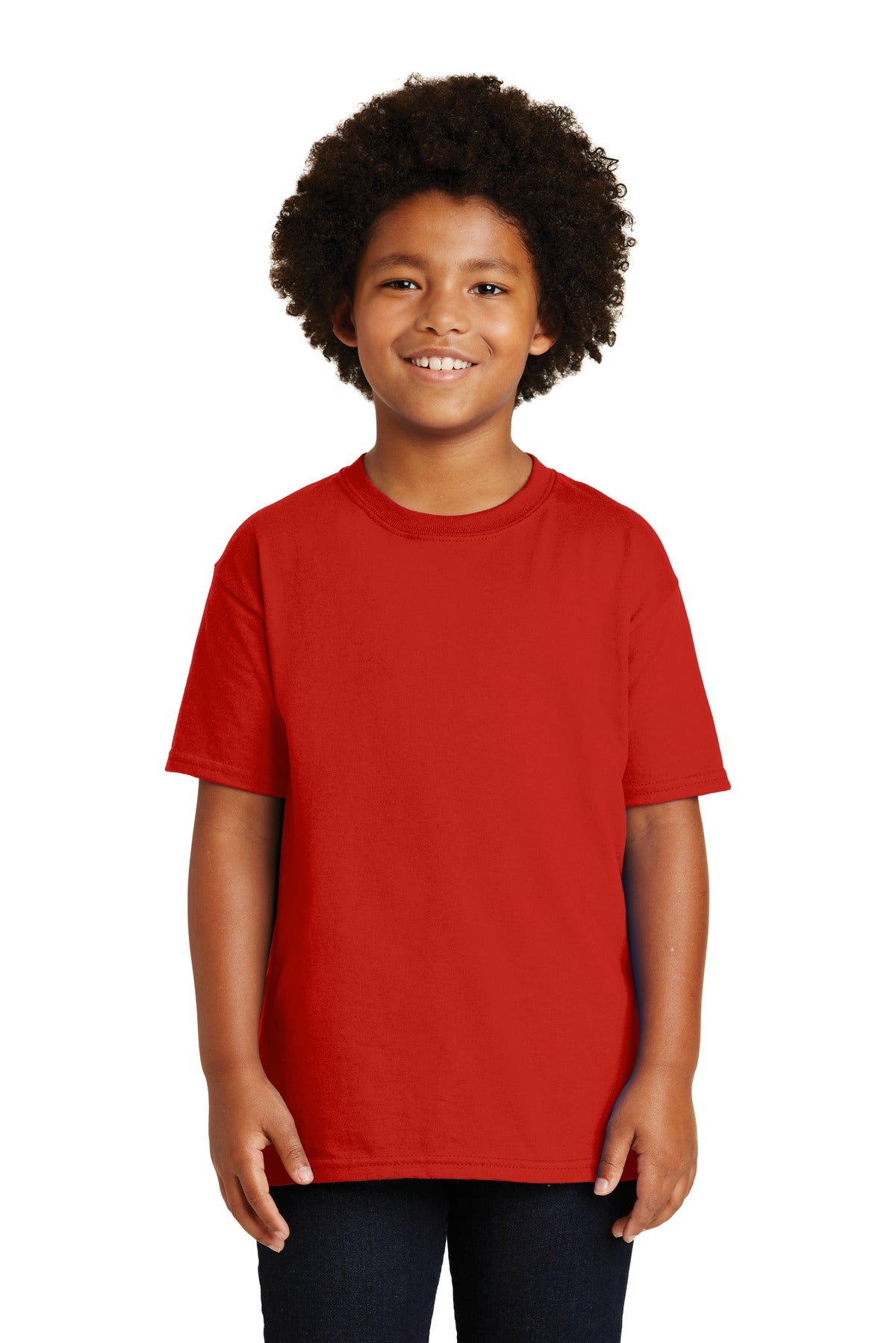 Gildan - Youth Ultra Cotton 100% US Cotton T-Shirt. 2000B - Red