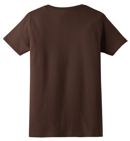 Gildan - Ladies Ultra Cotton 100% US Cotton T-Shirt. 2000L - Dark Chocolate