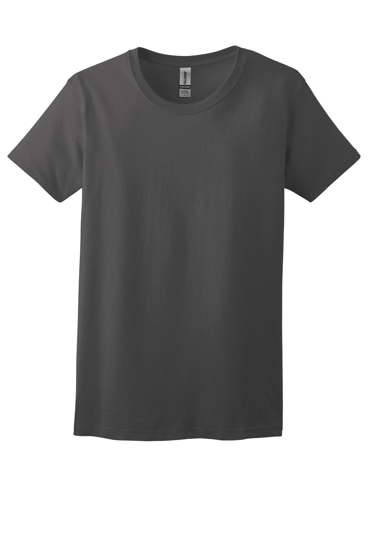 Gildan Ladies Ultra Cotton 100 Us Cotton T Shirt 2000l Charcoal