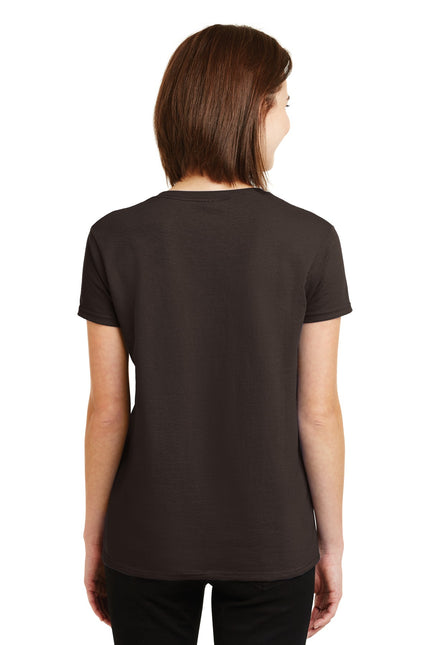 Gildan - Ladies Ultra Cotton 100% US Cotton T-Shirt. 2000L - Dark Chocolate