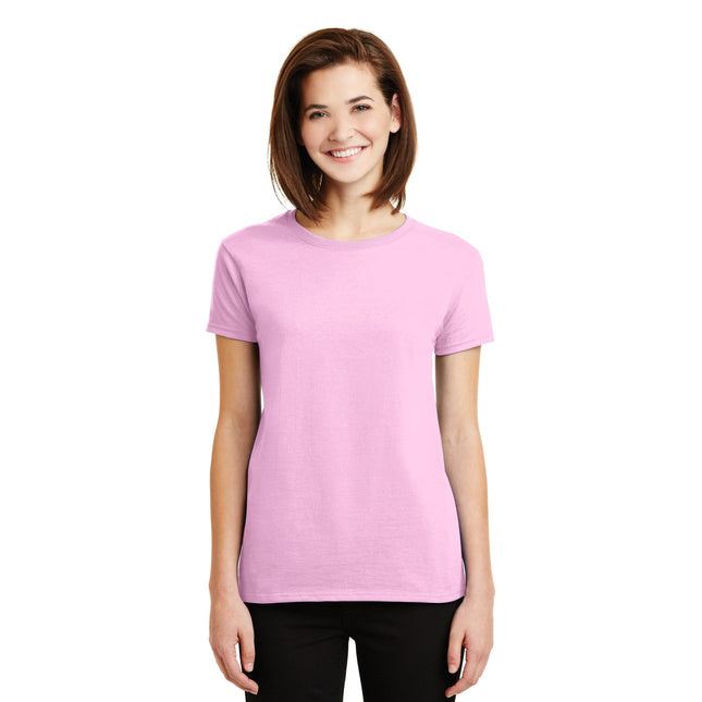 Gildan - Ladies Ultra Cotton 100% US Cotton T-Shirt. 2000L - Light Pink