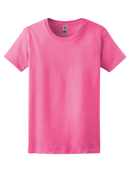 Gildan - Ladies Ultra Cotton 100% US Cotton T-Shirt. 2000L - Safety Pink