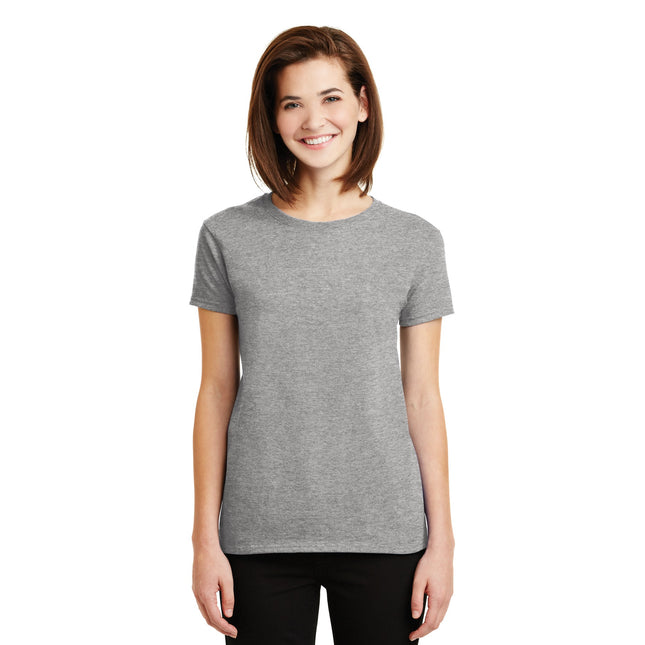 Gildan - Ladies Ultra Cotton 100% US Cotton T-Shirt. 2000L - Sport Grey