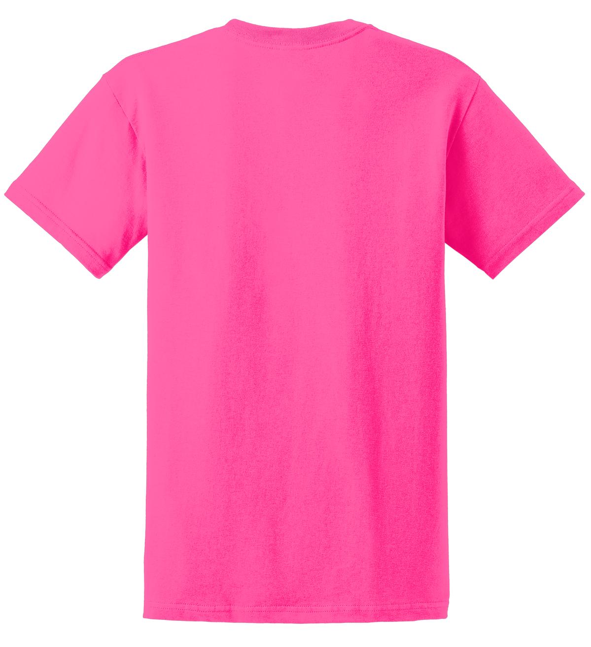 Gildan - Ultra Cotton 100% US Cotton T-Shirt. 2000 - Safety Pink