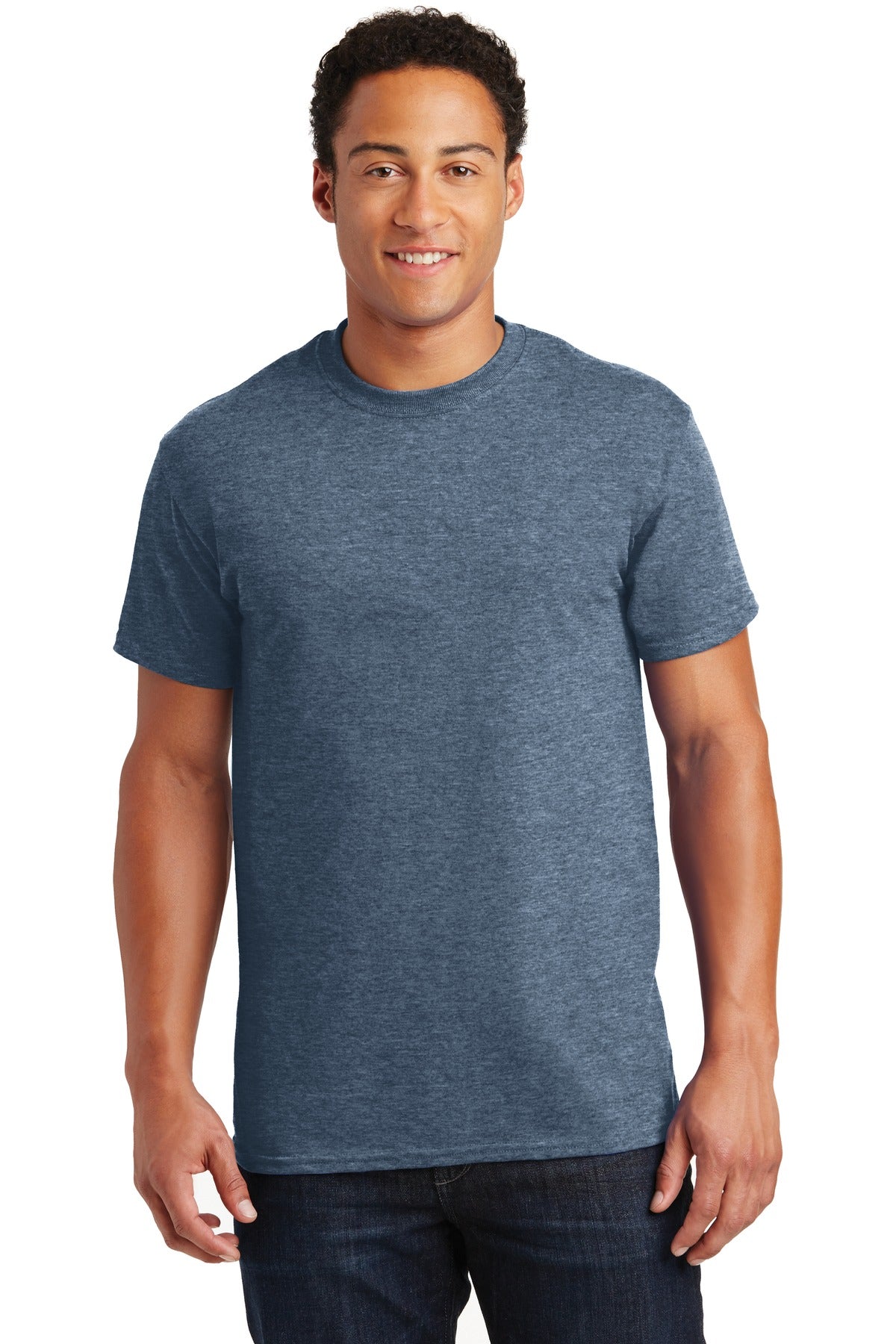 Gildan - Ultra Cotton 100% US Cotton T-Shirt. 2000 - Heathered Indigo