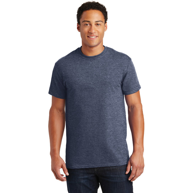 Gildan - Ultra Cotton 100% US Cotton T-Shirt. 2000 - Heathered Navy