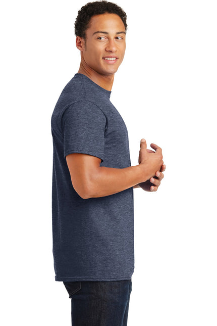 Gildan - Ultra Cotton 100% US Cotton T-Shirt. 2000 - Heathered Navy