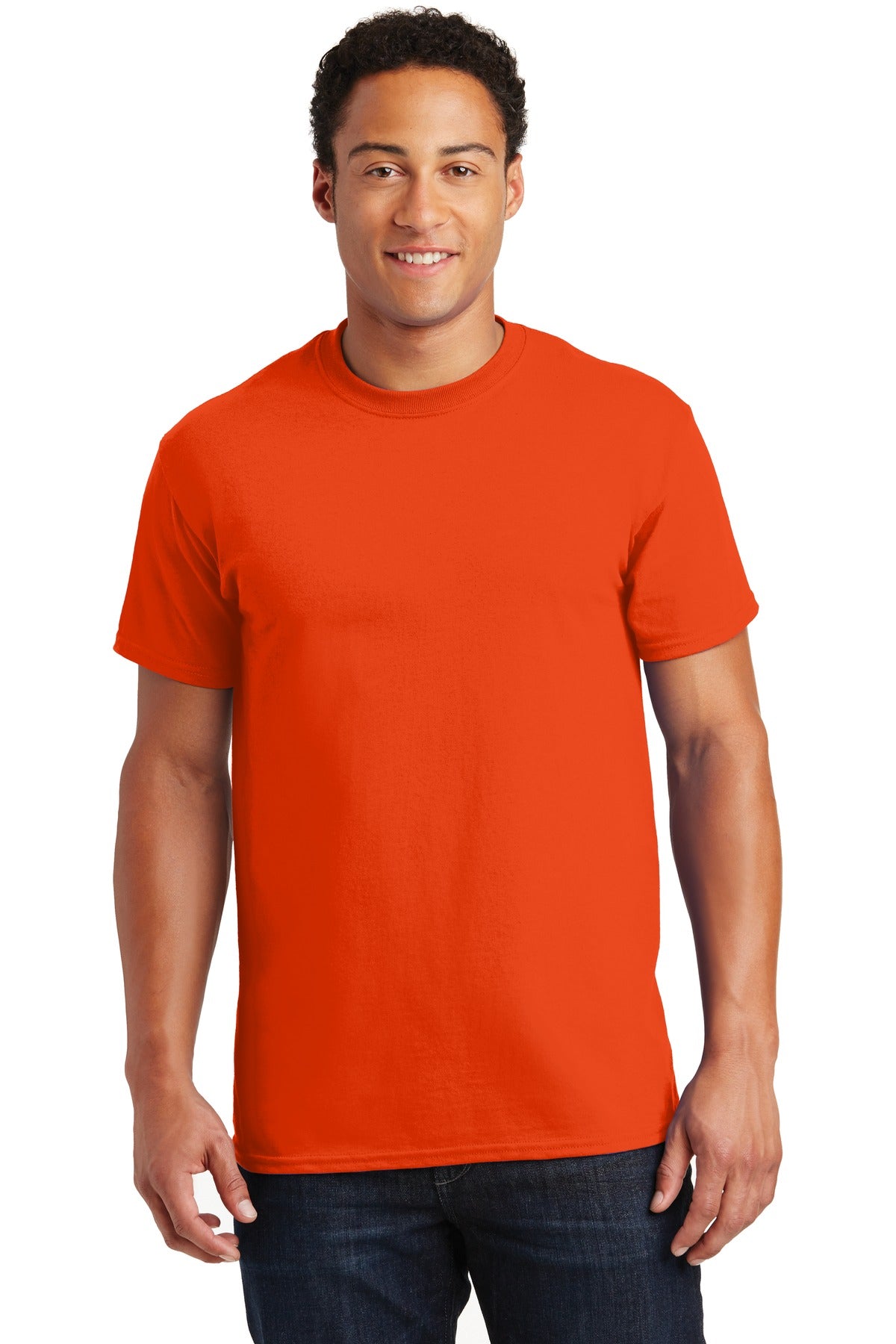 Gildan - Ultra Cotton 100% US Cotton T-Shirt. 2000 - Orange