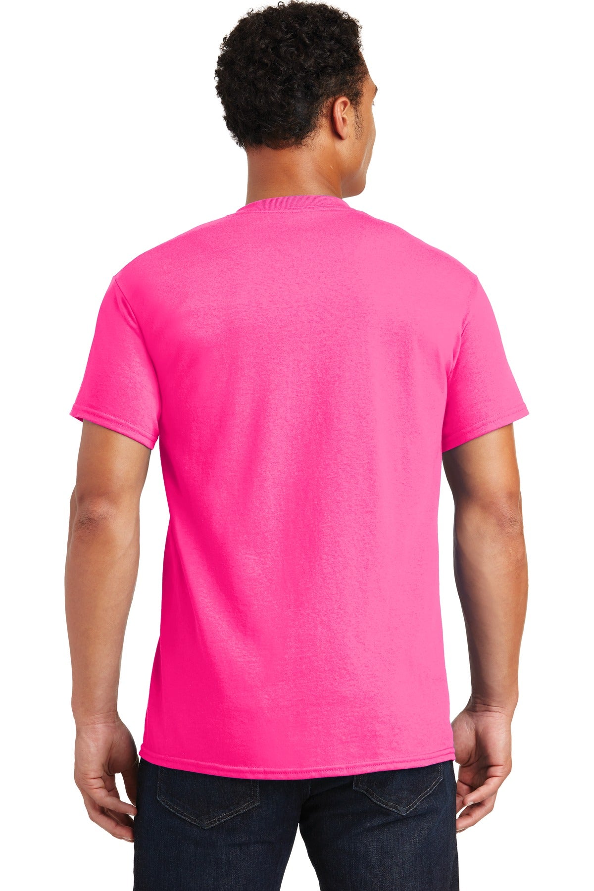 Gildan - Ultra Cotton 100% US Cotton T-Shirt. 2000 - Safety Pink